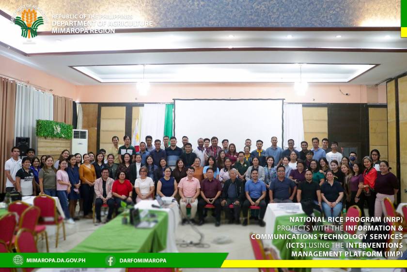 DA MiMaRoPa Region nagsilbing host ng National Rice Program (NRP) Interventions Management Platform (IMP) Assessment at Planning Workshop